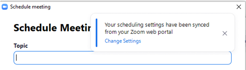 zoom synced to web portal 